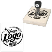 XL Groot Zakelijk Logo Aangepast Rubberstempel (Gestempeld)