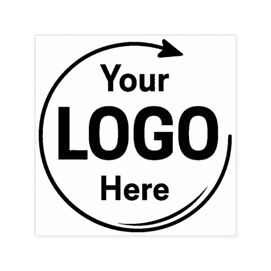 XL Groot Zakelijk Logo Aangepast Zelfinktende Stempel (Design)