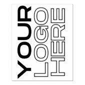 XL Grote Bedrijven Logo Aangepast Rubberstempel (Afrduk)
