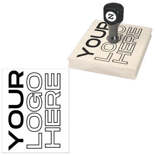 XL Grote Bedrijven Logo Aangepast Rubberstempel (Gestempeld)