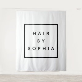 XL HAIR stylist business promotion luxe tapestry Wandkleed