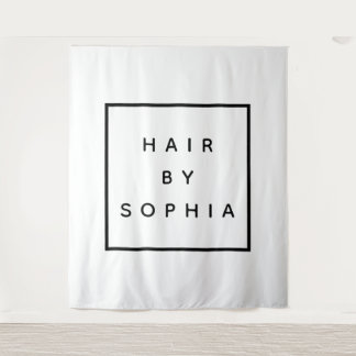 XL HAIR stylist business promotion luxe tapestry Wandkleed