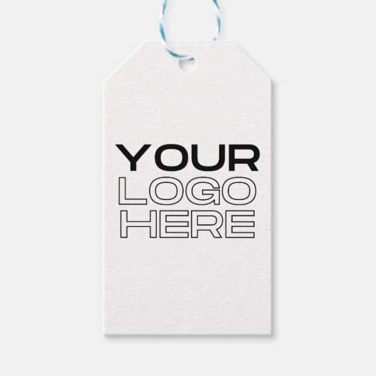 XL Large Business Logo Custom Cadeaulabel (Voorkant)