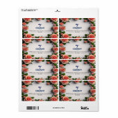 XL-merk gepersonaliseerd bedrijfsadres Etiket (Full Sheet)