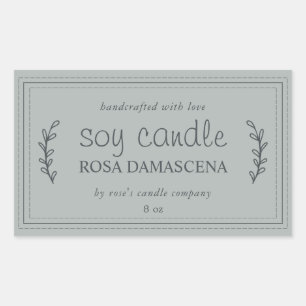 XL Thuisgemaakte Sojakaars Loof Stormgrijs Op Maat Rechthoekige Sticker