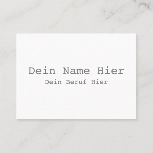 XL Visitenkarte Selbst Gestalten - Vorlage Visitekaartje (Voorkant)