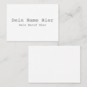 XL Visitenkarte Selbst Gestalten - Vorlage Visitekaartje (Voorkant / Achterkant)