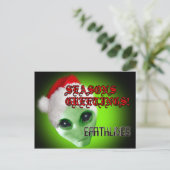 xmas_alien_card feestdagenkaart (Staand voorkant)