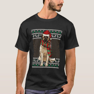 Xmas Anatolian Shepherd Dog Santa Hat Ugly Christm T-shirt