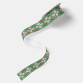 XMAS ARGYLE KNIT 1,5-inch breedbeeldscherm Satijnen Lint (Achterkant)