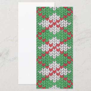 XMAS ARGYLE KNIT 4x9 Platte Kaart / Verticaal