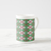 XMAS ARGYLE KNIT Bone China Mok (Voorkant rechts)