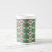 XMAS ARGYLE KNIT Bone China Mok (Voorkant)