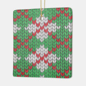 XMAS ARGYLE KNIT Ceramic Square Ornament (Links)