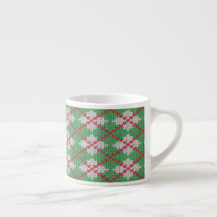 XMAS ARGYLE KNIT Espresso Cup Kop