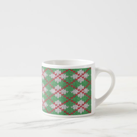 XMAS ARGYLE KNIT Espresso Cup Kop (Rechts)