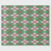 XMAS ARGYLE KNIT Wrapppapier Cadeaupapier (Vlak)