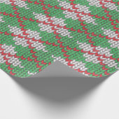 XMAS ARGYLE KNIT Wrapppapier Cadeaupapier (Hoek)