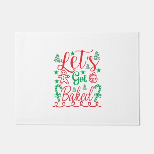 Xmas Art Let op! Deurmat (Voorkant)