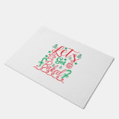 Xmas Art Let op! Deurmat (Schuin)