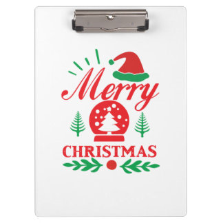 Xmas Art Merry Kerstmis Klembord