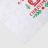 Xmas Art Merry Kerstmis Tissuepapier (Detail)