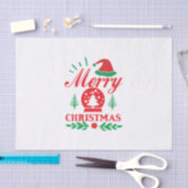 Xmas Art Merry Kerstmis Tissuepapier (Craft)