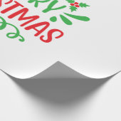 Xmas Art Merry Xmas Cadeaupapier (Hoek)