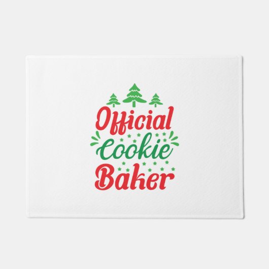 Xmas Art Official Cookie Baker Deurmat (Voorkant)
