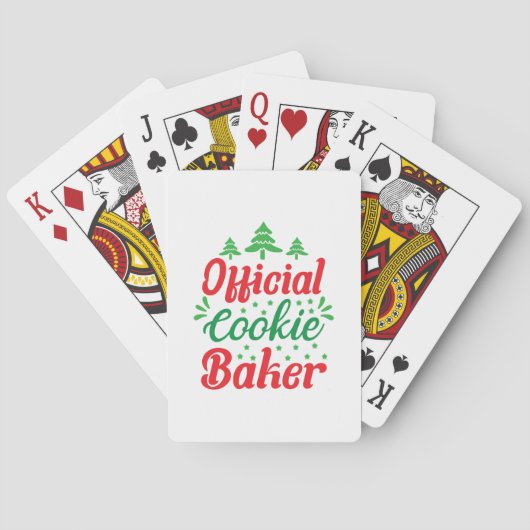 Xmas Art Official Cookie Baker Pokerkaarten (Achterkant)