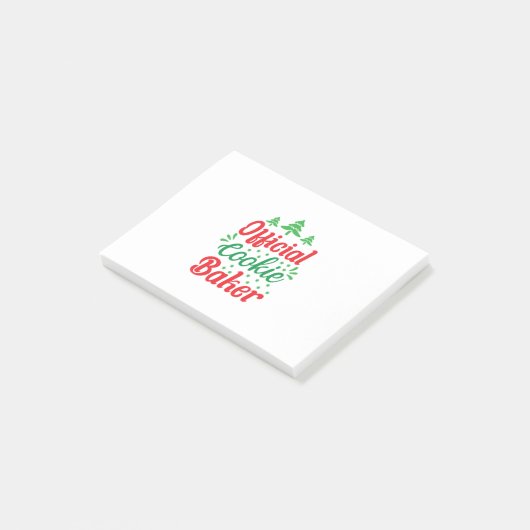 Xmas Art Official Cookie Baker Post-it® Notes (Schuin)