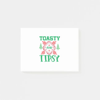 Xmas Art Toasty and Tipsy Post-it® Notes