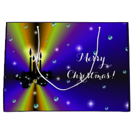 Xmas Artdeco op Paarse gele regenboog Groot Cadeauzakje