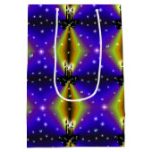 Xmas Artdeco op Paarse gele regenboog Medium Cadeauzakje (Achterkant)