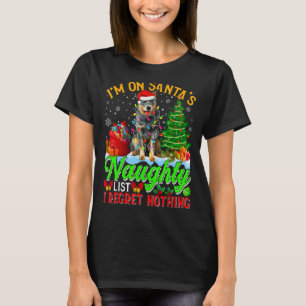 Xmas Australische Rundvesthond op de Naughty Funn  T-shirt