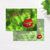 Xmas Beauty Salon Gift Kaart Licht groen rood (Bureau)
