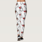 xmas Black santa claus Leggings (Achterkant)