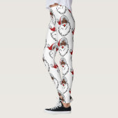 xmas Black santa claus Leggings (Links)