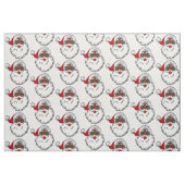 xmas Black santa claus Stof (Fat Quarter)