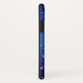 XMAS Blue Background with Golden Snowflakes Case-Mate iPhone Case (Achterkant/rechts)