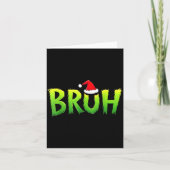 Xmas Bruh Christmas Kids Teens Boys Funny Christma Kaart (Voorkant)