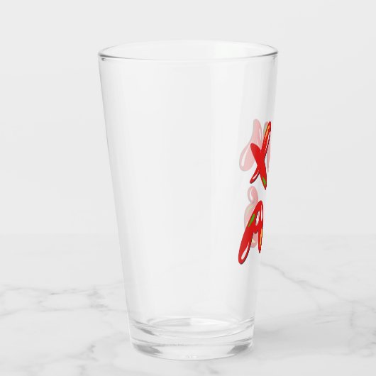 Xmas Bubble-tekst Glas (Rechts)