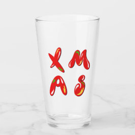 Xmas Bubble-tekst Glas