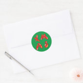Xmas Bubble-tekst Ronde Sticker (Envelop)