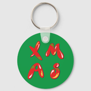 Xmas Bubble-tekst Sleutelhanger