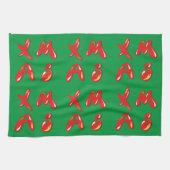 Xmas Bubble-tekst Theedoek (Horizontaal)