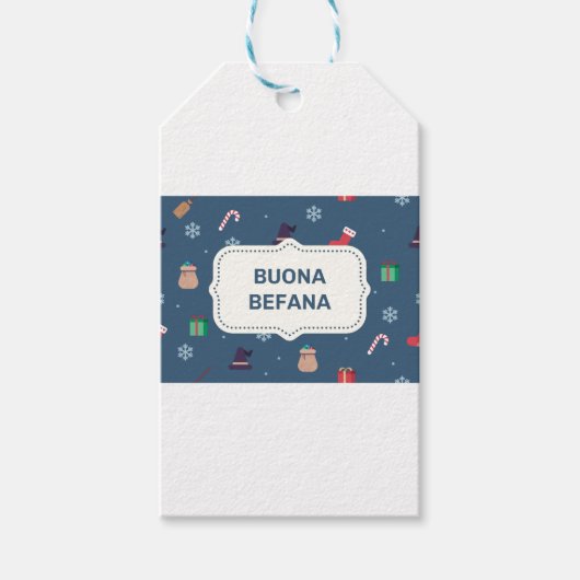 xmas buona Befana Cadeaulabel (Voorkant)