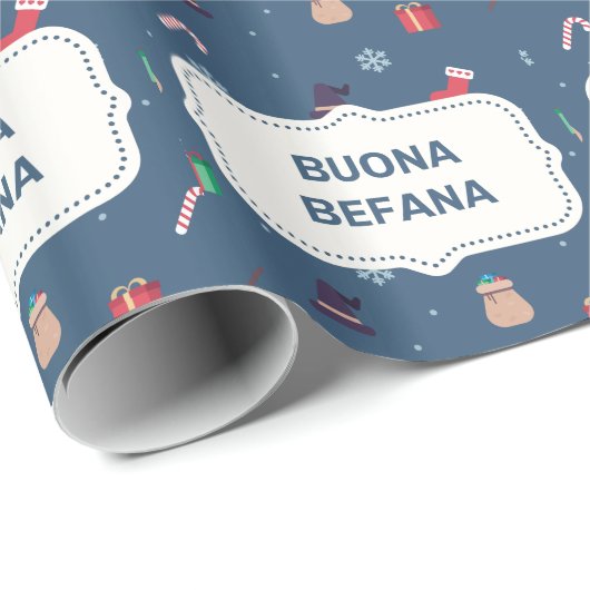 xmas buona Befana Cadeaupapier (Rol Hoek)