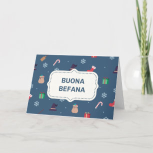 xmas buona Befana Feestdagen Kaart