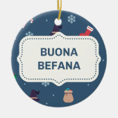 xmas buona Befana Keramisch Ornament (Voorkant)